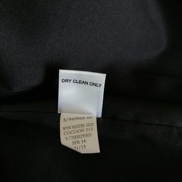 Banana Republic Black Neutral Gold Back Slit Geometric Straight Skirt Size 8 - Picture 7 of 7